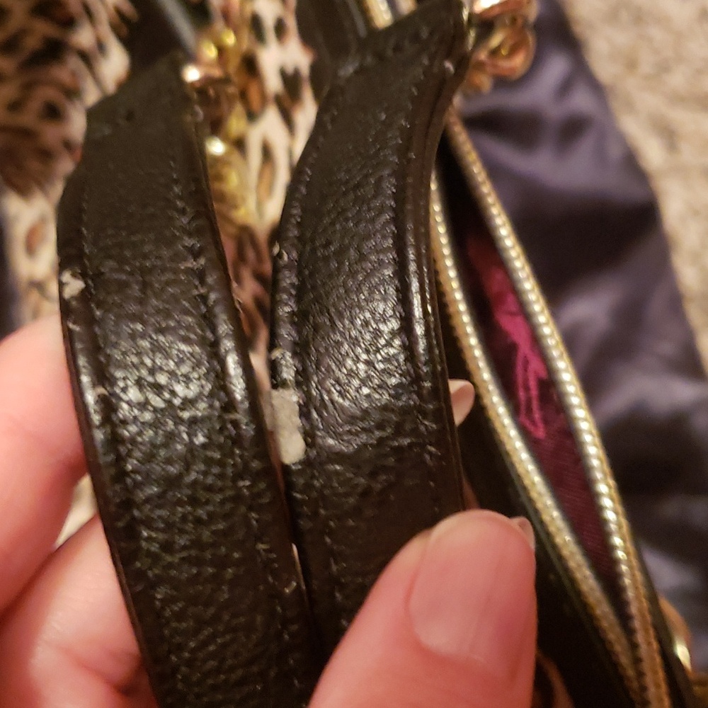 Betsey Johnson medium size leopard print bag with dust bag - Picture 3 of 5